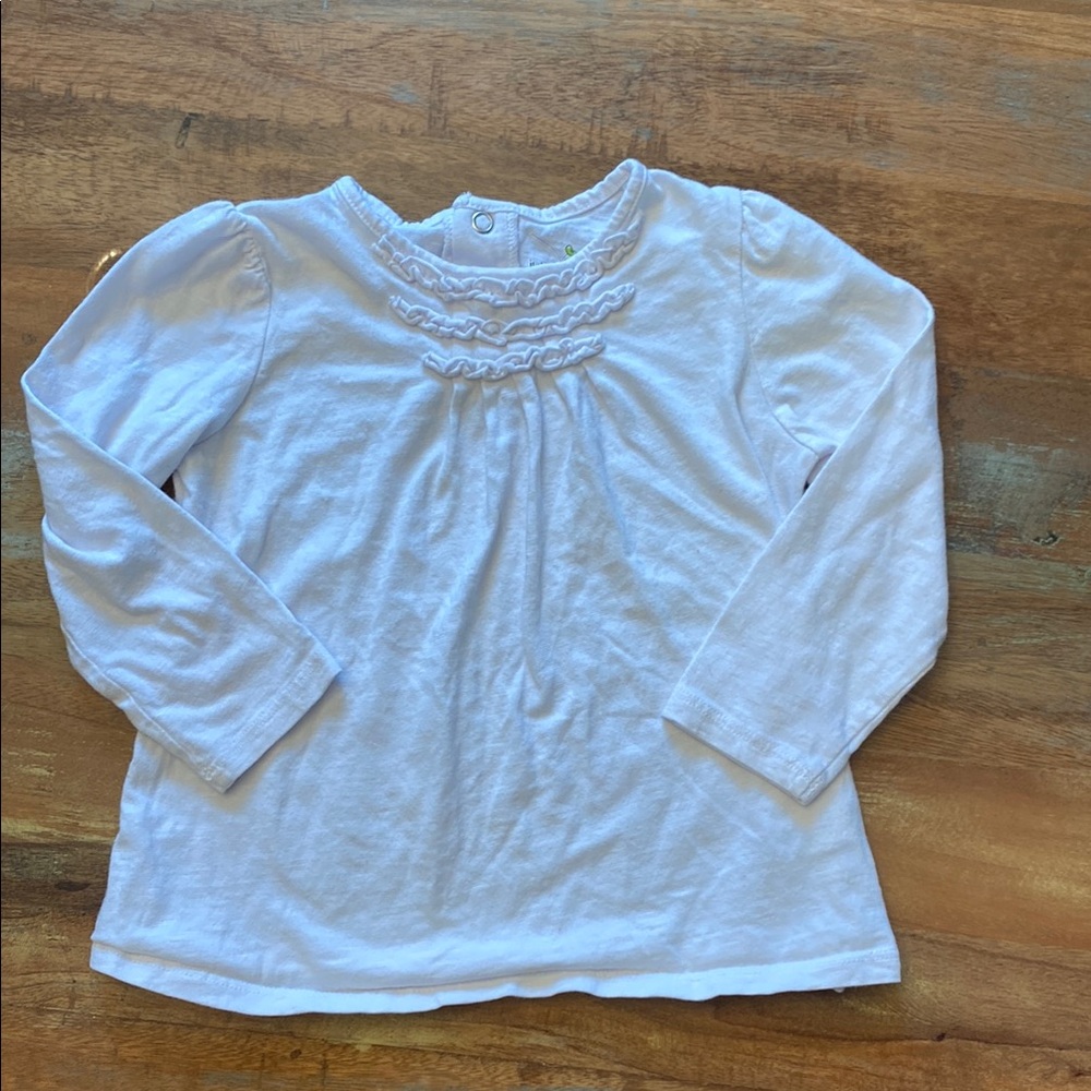 White Long Sleeve Kids Top